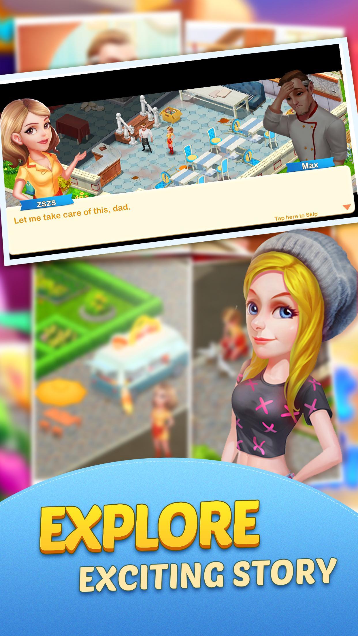 Dream Cafe: Cafescapes - Match 3 Game Screenshot