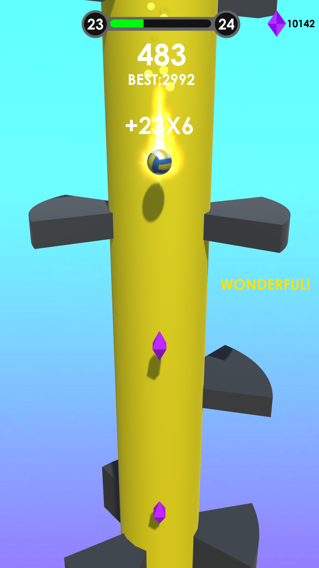 Helix Rush Game Screenshot