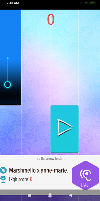 Marshmello Piano Tiles Game Screenshot