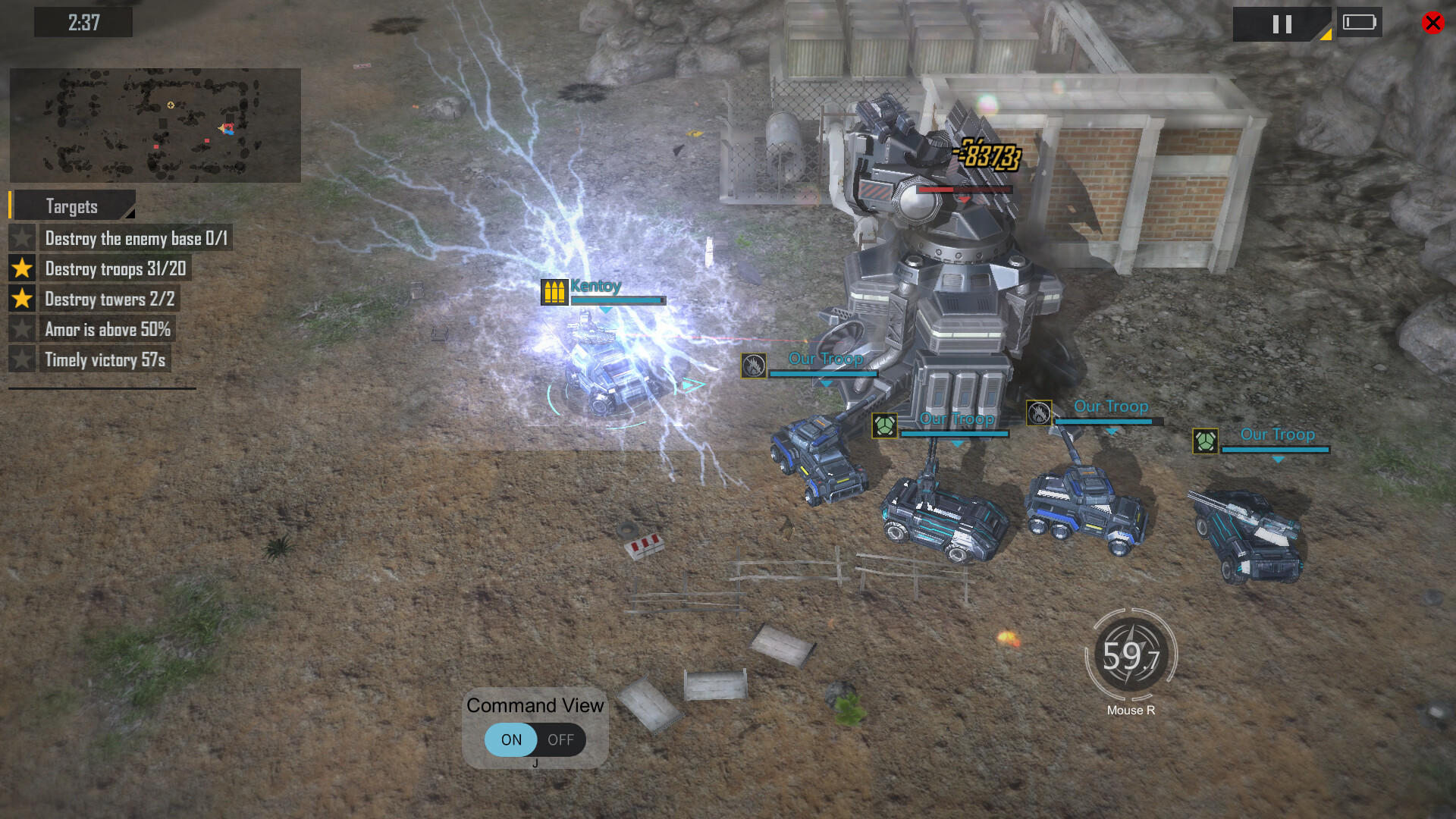 DeathGearX ゲームのスクリーンショット