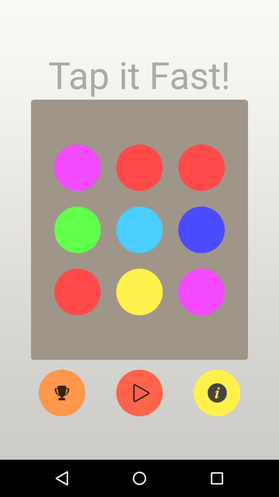 Tap It Fast! Game Screenshot