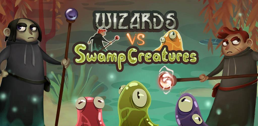 Banner of Wizard vs Swamp Creatures 4