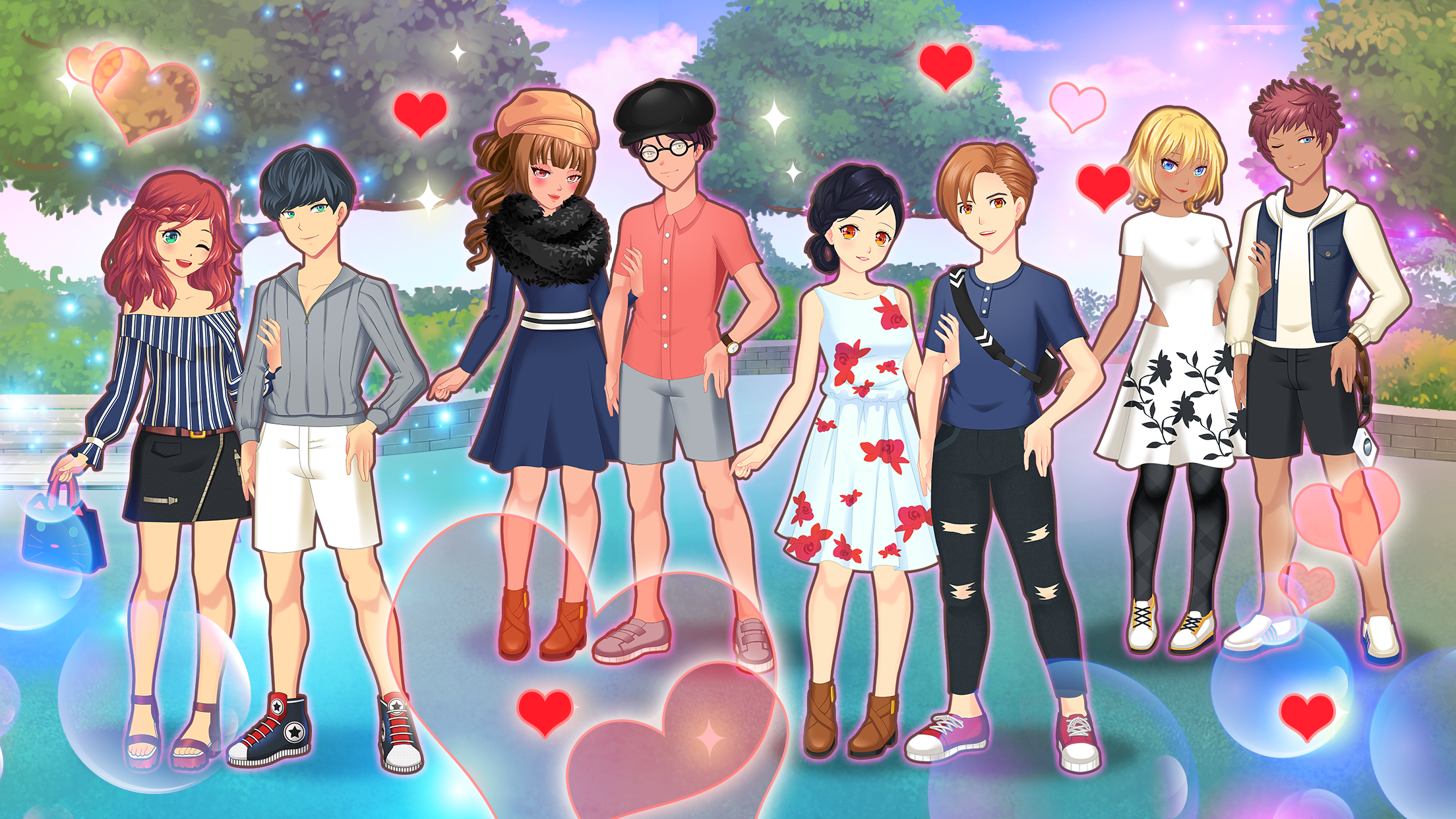 Anime Couples Dress Up Game ภาพหน้าจอเกม