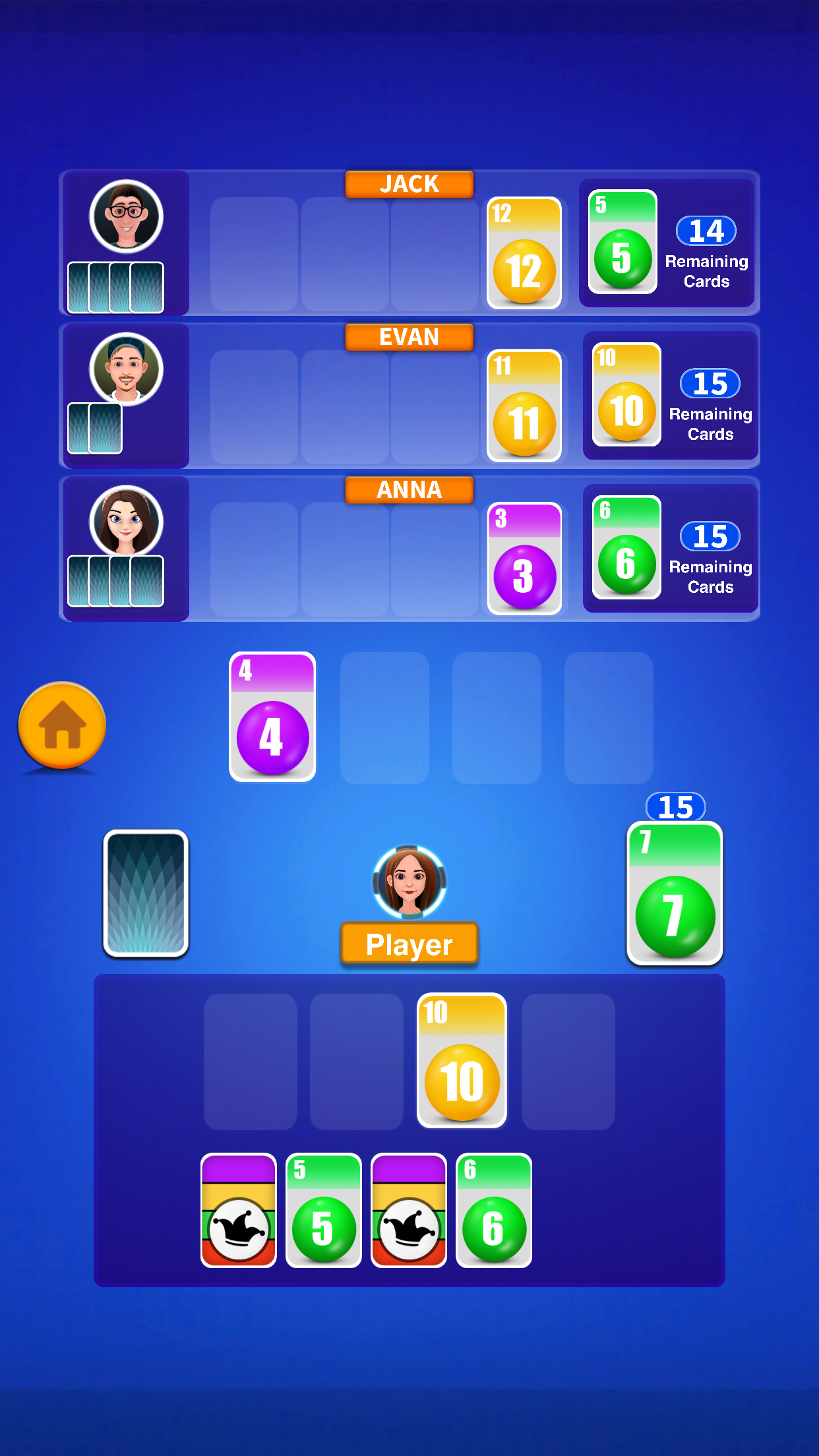 Skip Solitaire classic cards Game Screenshot