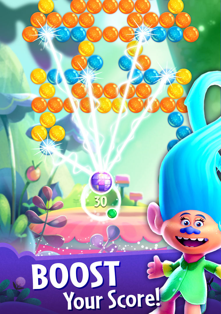 DreamWorks Trolls Pop - Bubble Shooter ภาพหน้าจอเกม