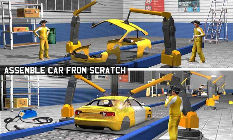 자동 차고 : 자동차 정비사 심 게임 스크린 샷