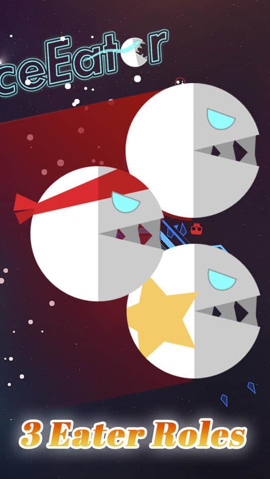 SpaceEater-pac&man free, alien galag,space ghosts ภาพหน้าจอเกม