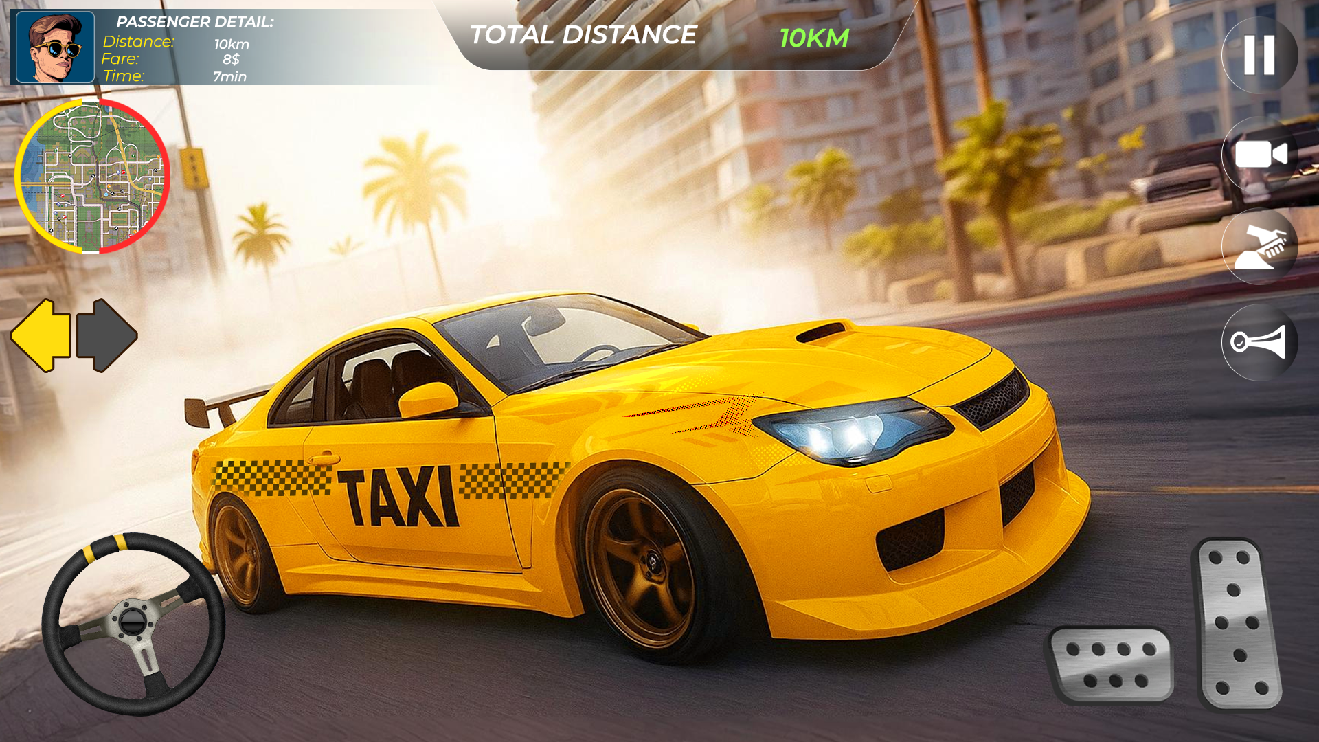 Cuplikan Layar Game City Taxi Cab Driver Simulator
