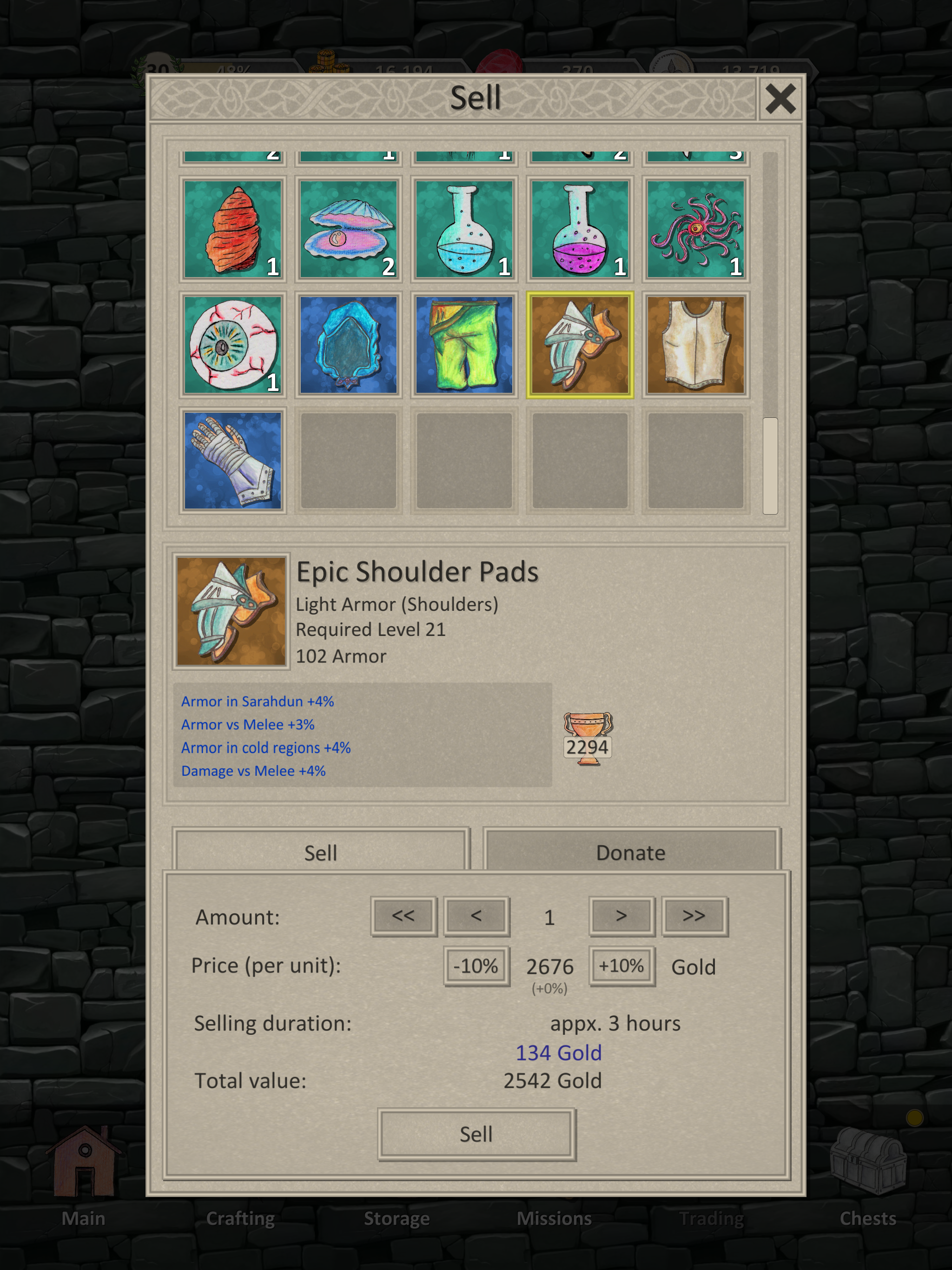 Heroes and Merchants RPG Game Screenshot