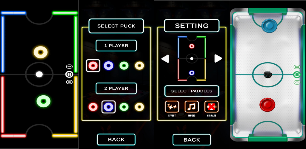 Screenshot of the video of Air Hockey Home