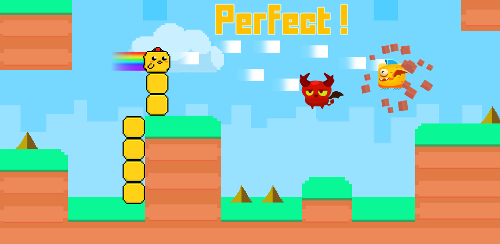 Screenshot dari video Chicken Jump : Dash Classic