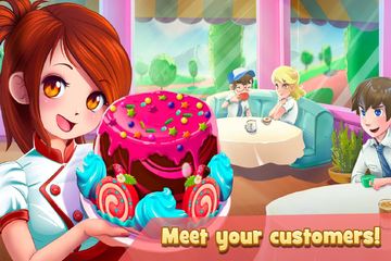 Dessert Chain: Café Waitress & Game Screenshot