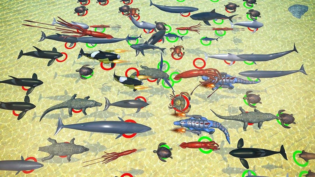 Sea Animal Kingdom: War Simula screenshot game