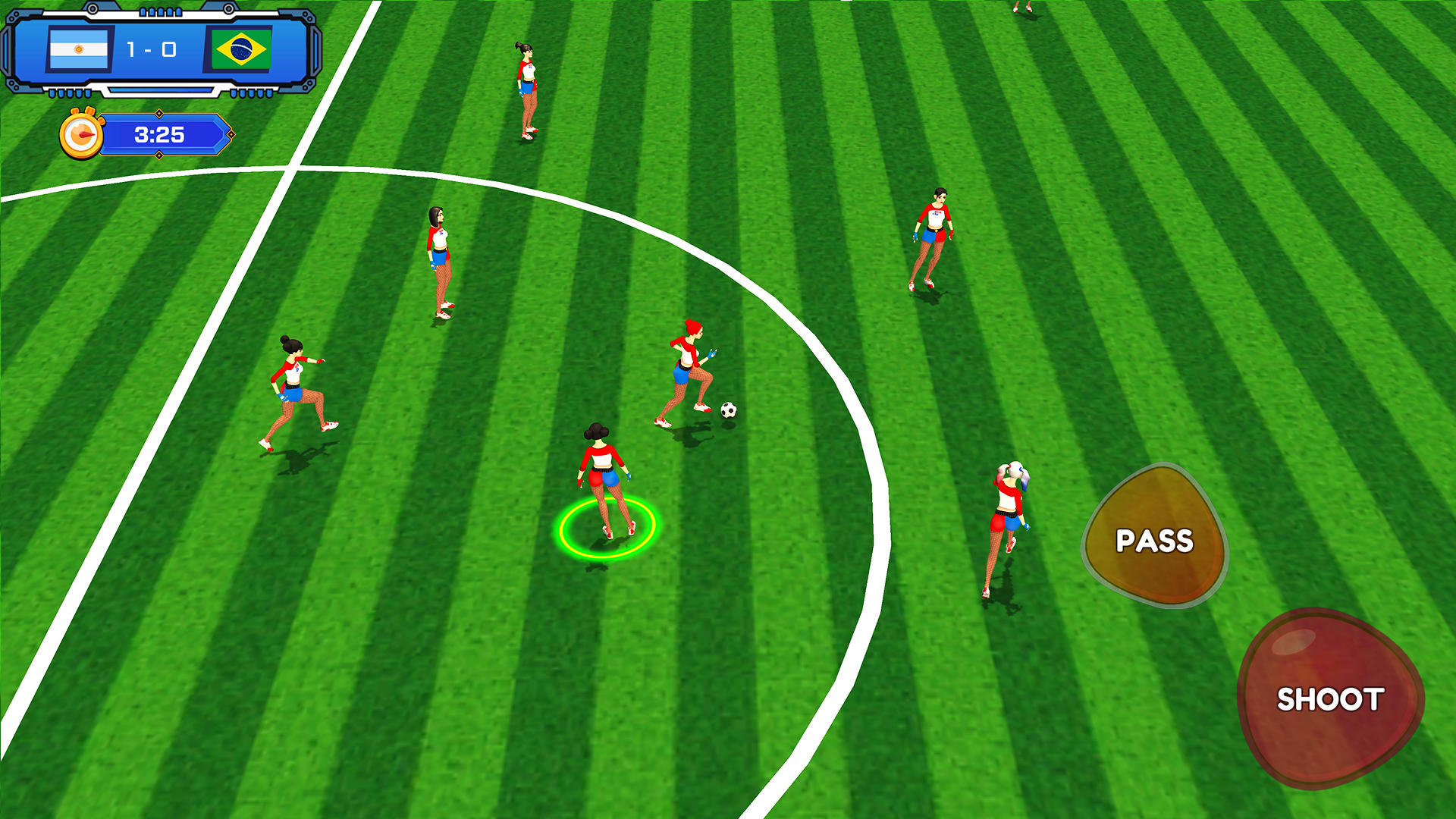 Скриншот игры Women's Football League