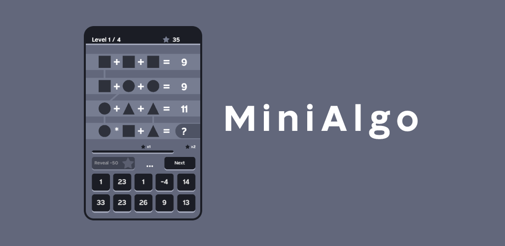 Captura de Tela do Vídeo de MiniAlgo - Solve Math Puzzles