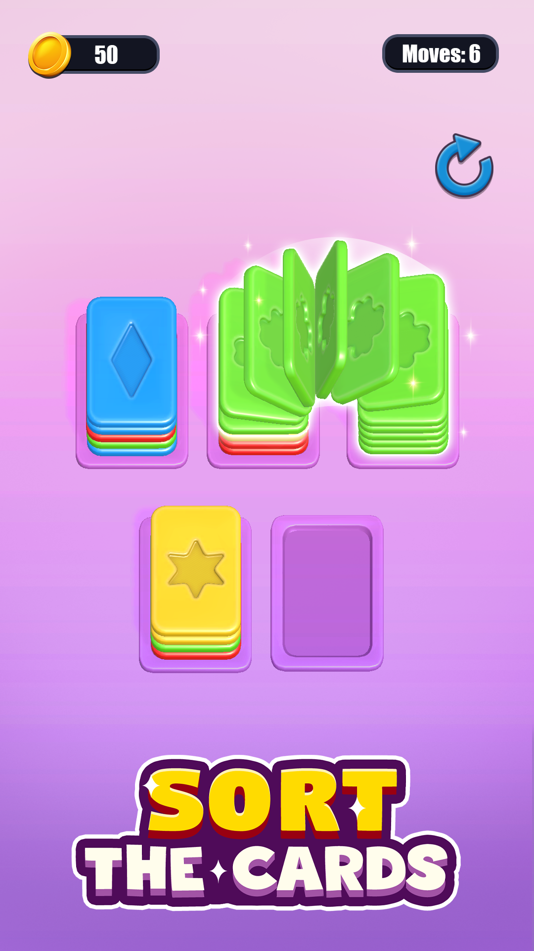 Sort It Out : Card Puzzle 게임 스크린샷