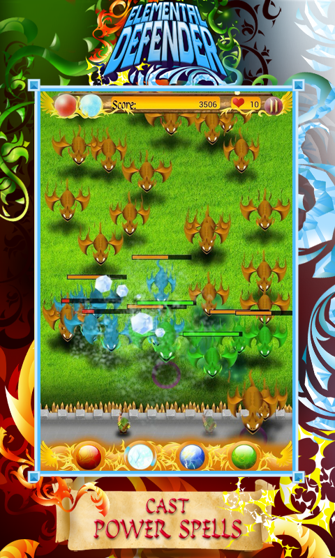 Elemental Defender Game Screenshot