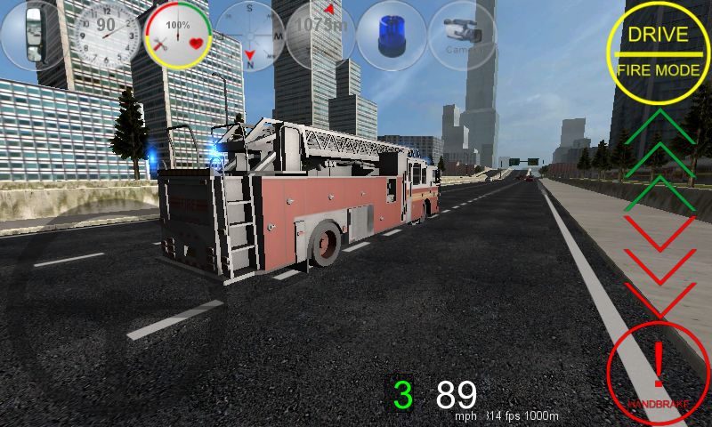Screenshot of Duty Driver Firetruck FREE
