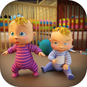 진짜 어머니 시뮬레이터 : 새로 태어난 쌍둥이 아기 게임 3D