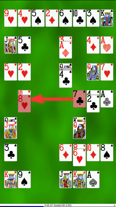 Doubled Card Solitaire Game Screenshot