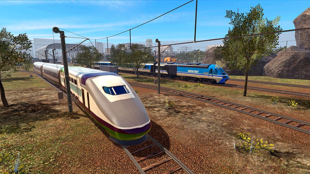 Train Racing Euro Simulator 3D ภาพหน้าจอเกม