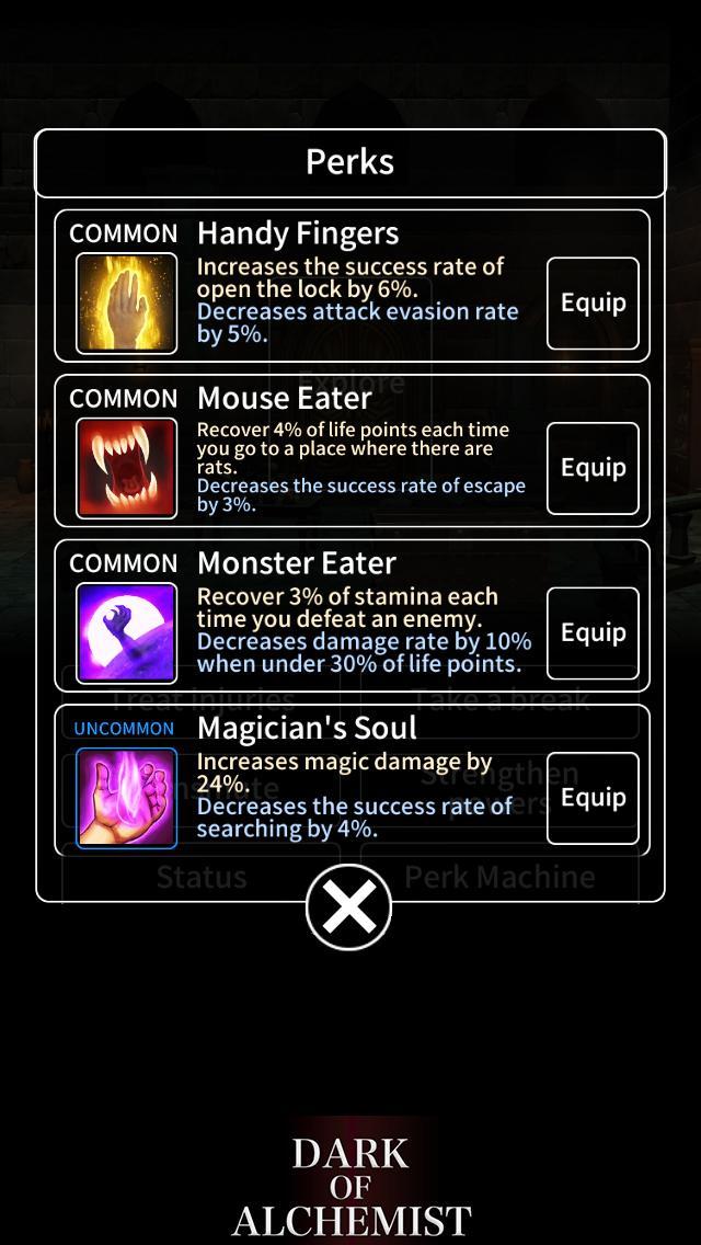 Dark of Alchemist - Dungeon Cr Game Screenshot