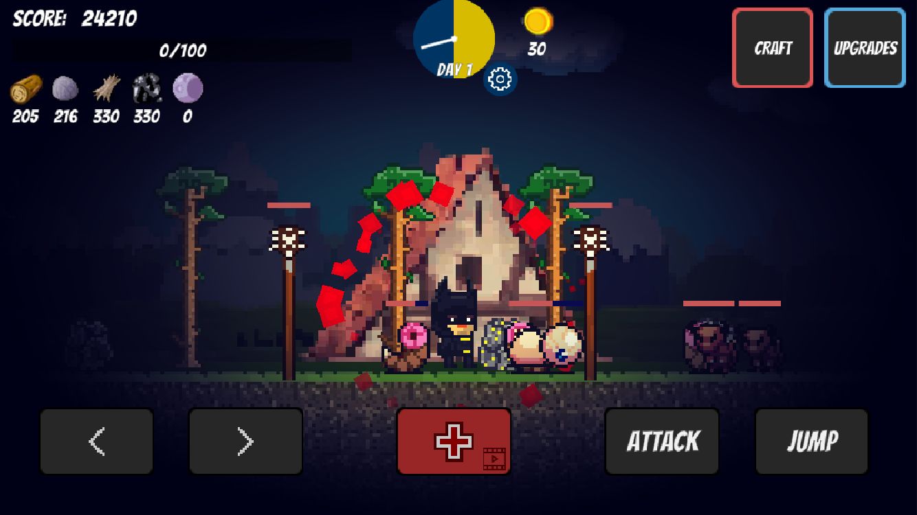 Screenshot of Pixel Survival Game