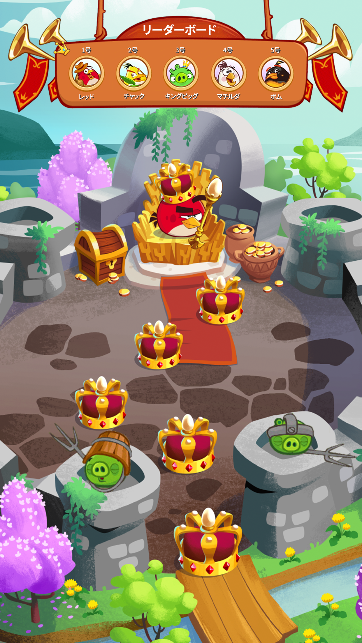 アングリーバードブラスト ゲームのスクリーンショット