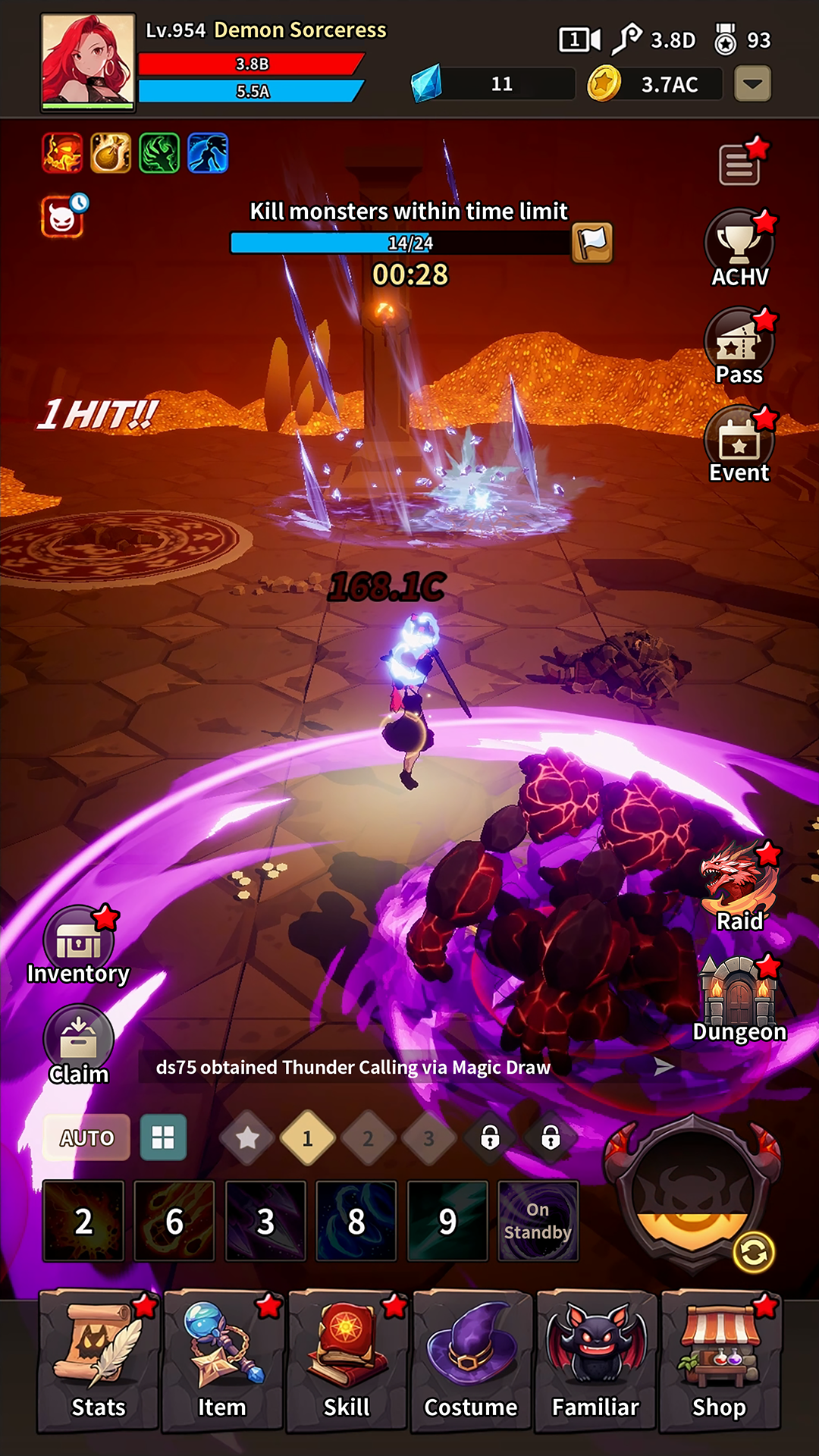 Demon Sorceress : Idle RPG Game Screenshot