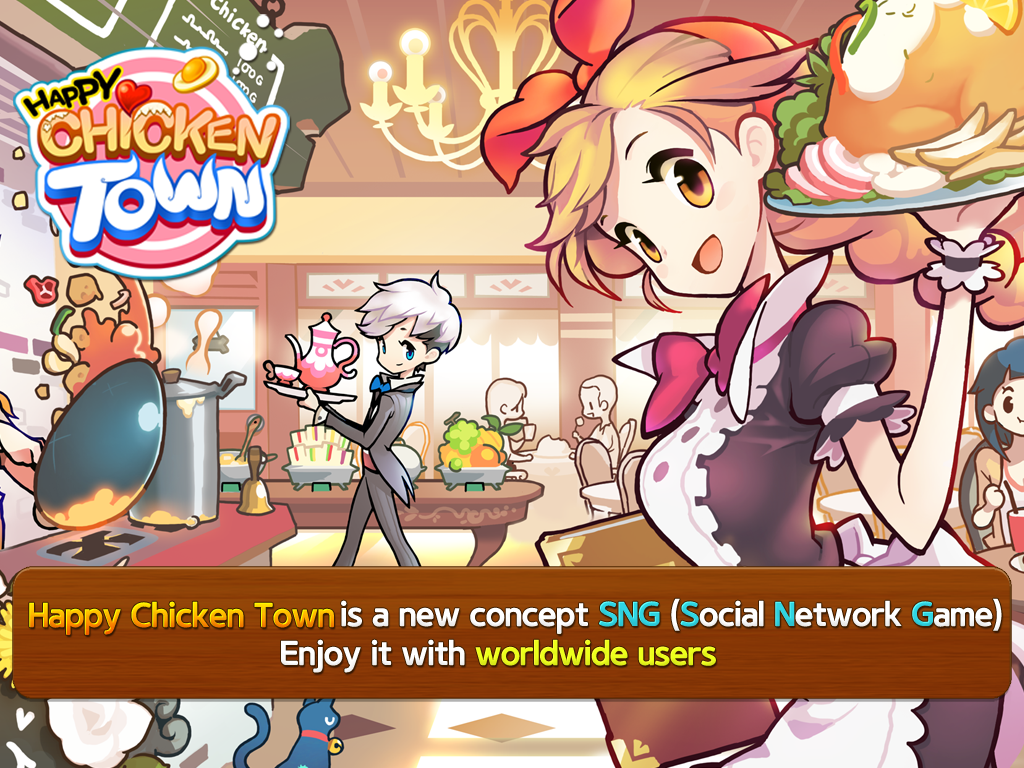 Screenshot 1 of Happy Chicken Town (ฟาร์ม&Res 1.3.9