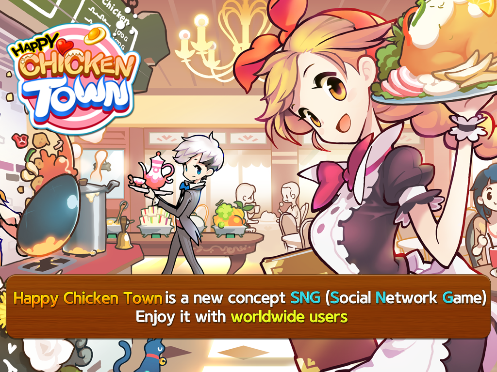 Captura de Tela do Jogo Happy Chicken Town (Farm & Res