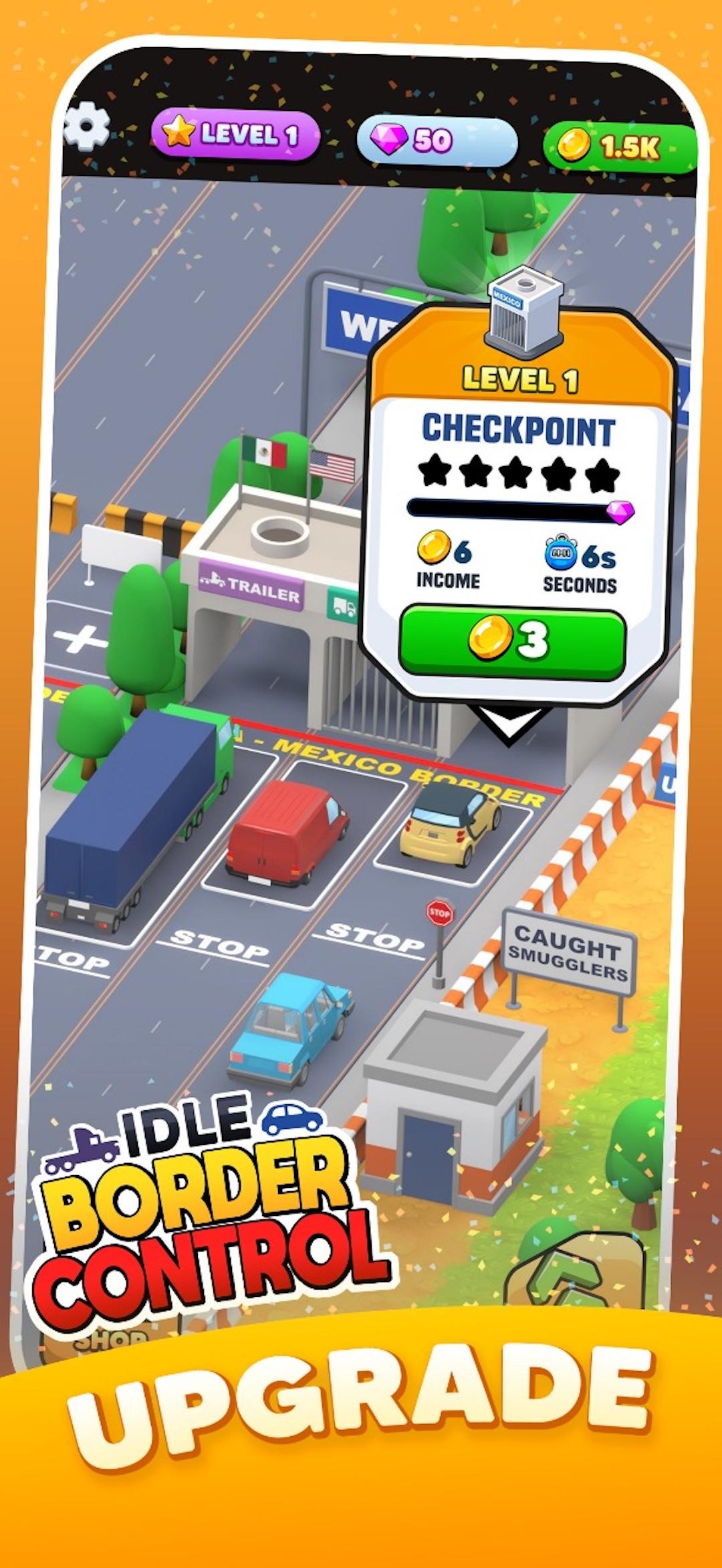 Idle Border Control Game Screenshot