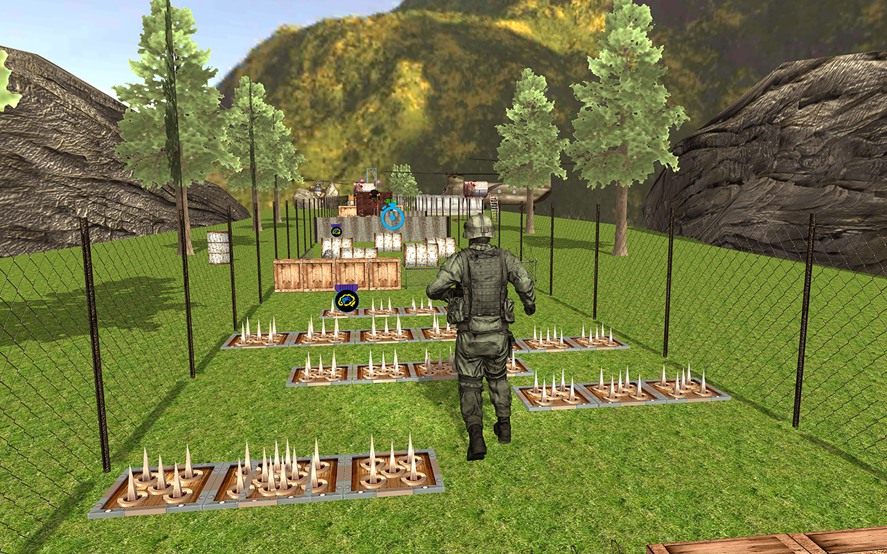 US Army Training Camp Commando Game Screenshot