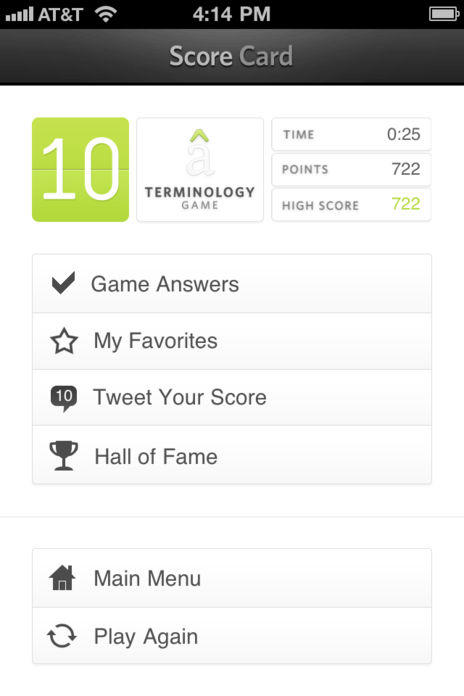 Screenshot of The Font Game