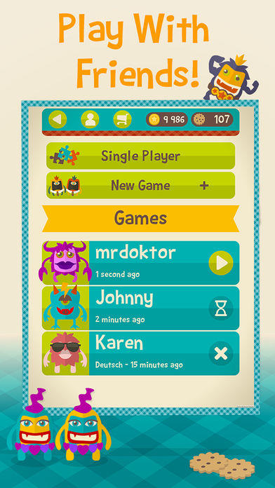 Word Monsters ภาพหน้าจอเกม