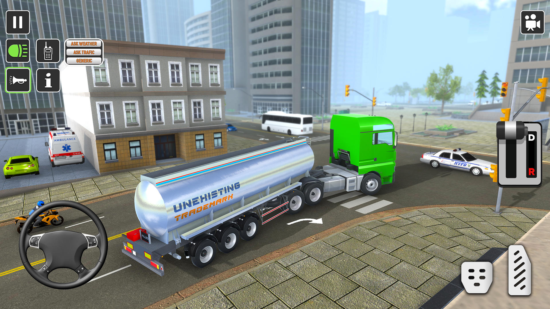 Screenshot of 3D Truck Simulator Games USA
