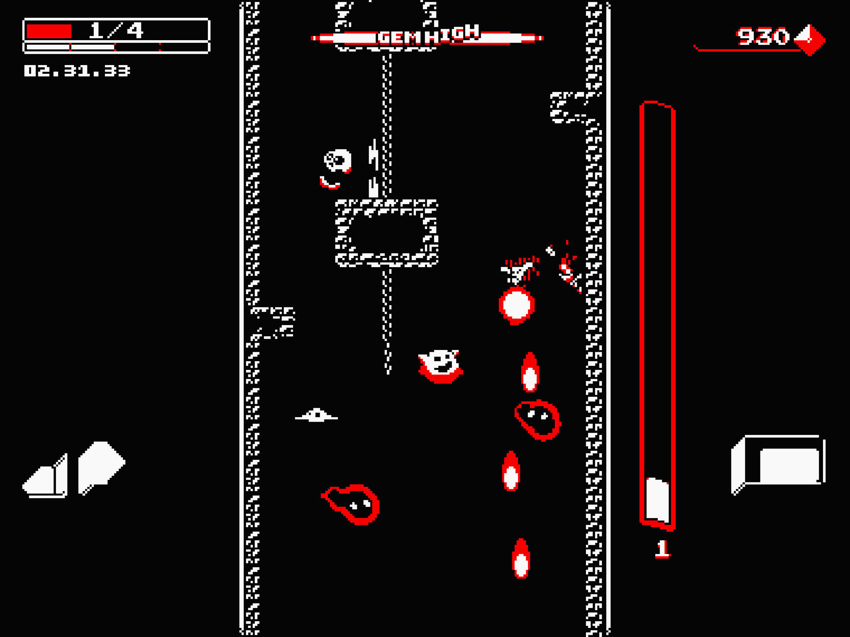 Downwell Game Screenshot