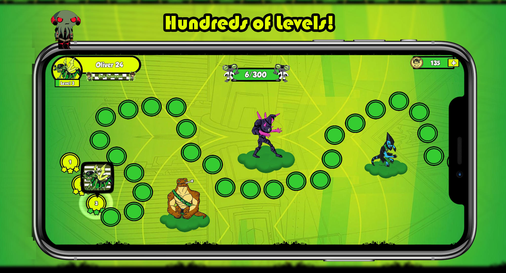 Ben Alien 10 Coloring Game Screenshot
