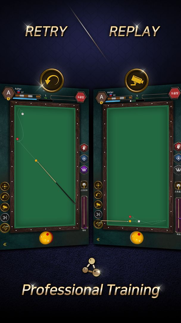 Real Billiards Battle - carom ภาพหน้าจอเกม