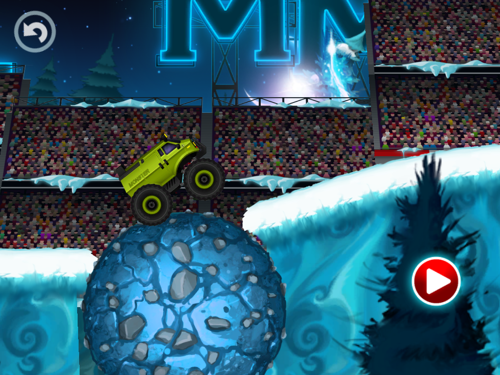 Cuplikan Layar Game Monster Truck Winter Racing