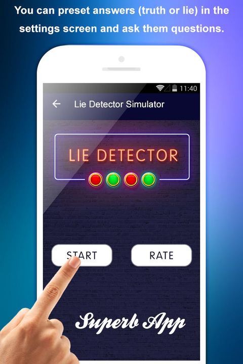 Screenshot 1 of Lie Detector Simulator 1.3