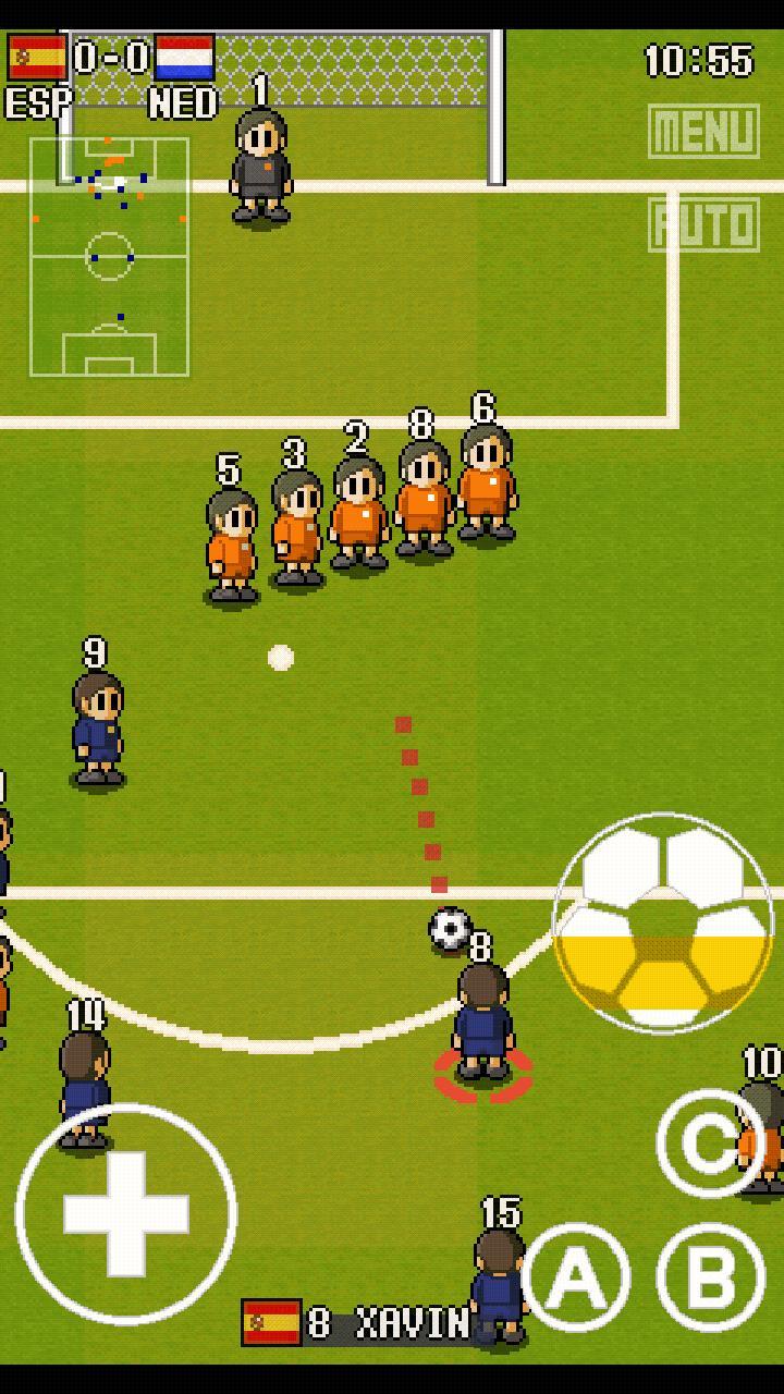 Captura de Tela do Jogo PORTABLE SOCCER DX Lite