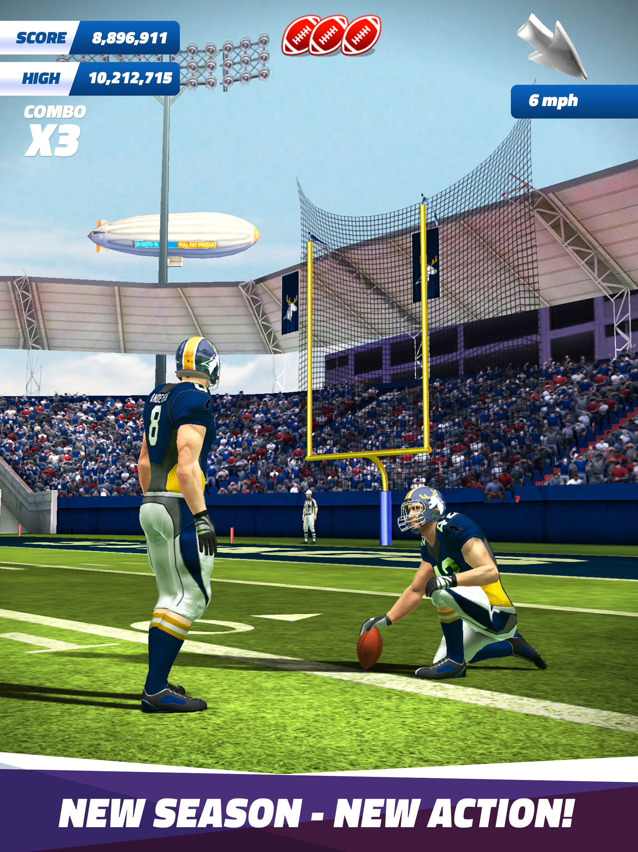 Flick Field Goal 25 Game Screenshot