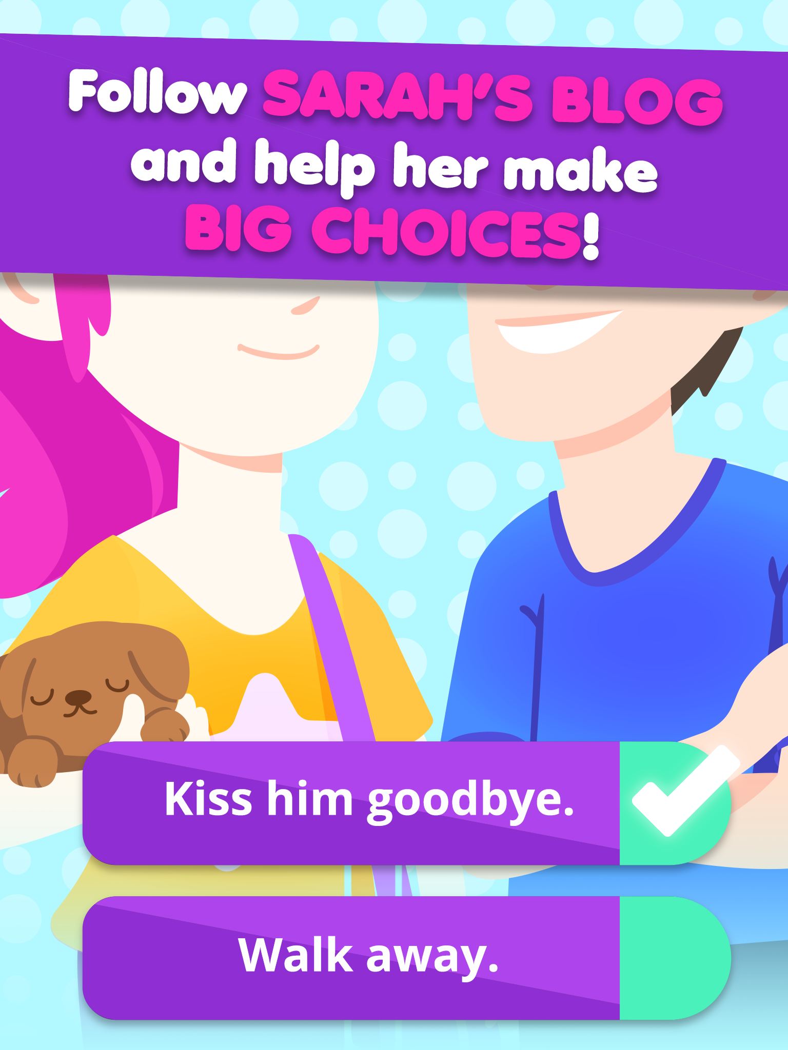 Captura de Tela do Jogo Sarah's Secrets - Interactive Story Drama Game