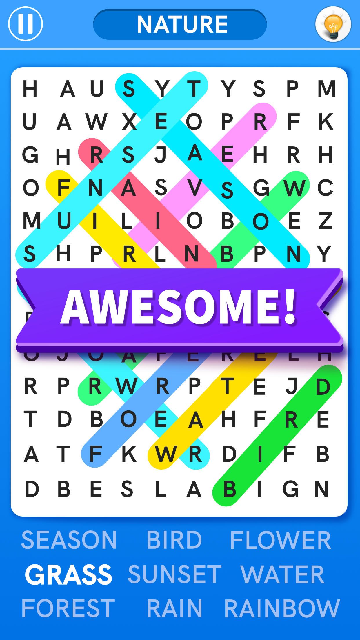 Word Search Games: Word Find Game Screenshot