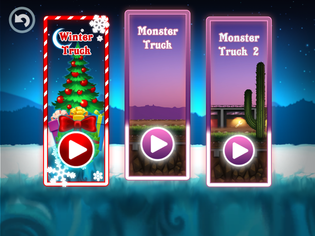 Cuplikan Layar Game Monster Truck Winter Racing