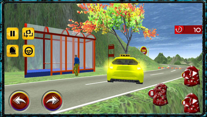 Mountain Taxi Car Offroad Hill Driving Game - Pro Game Screenshot