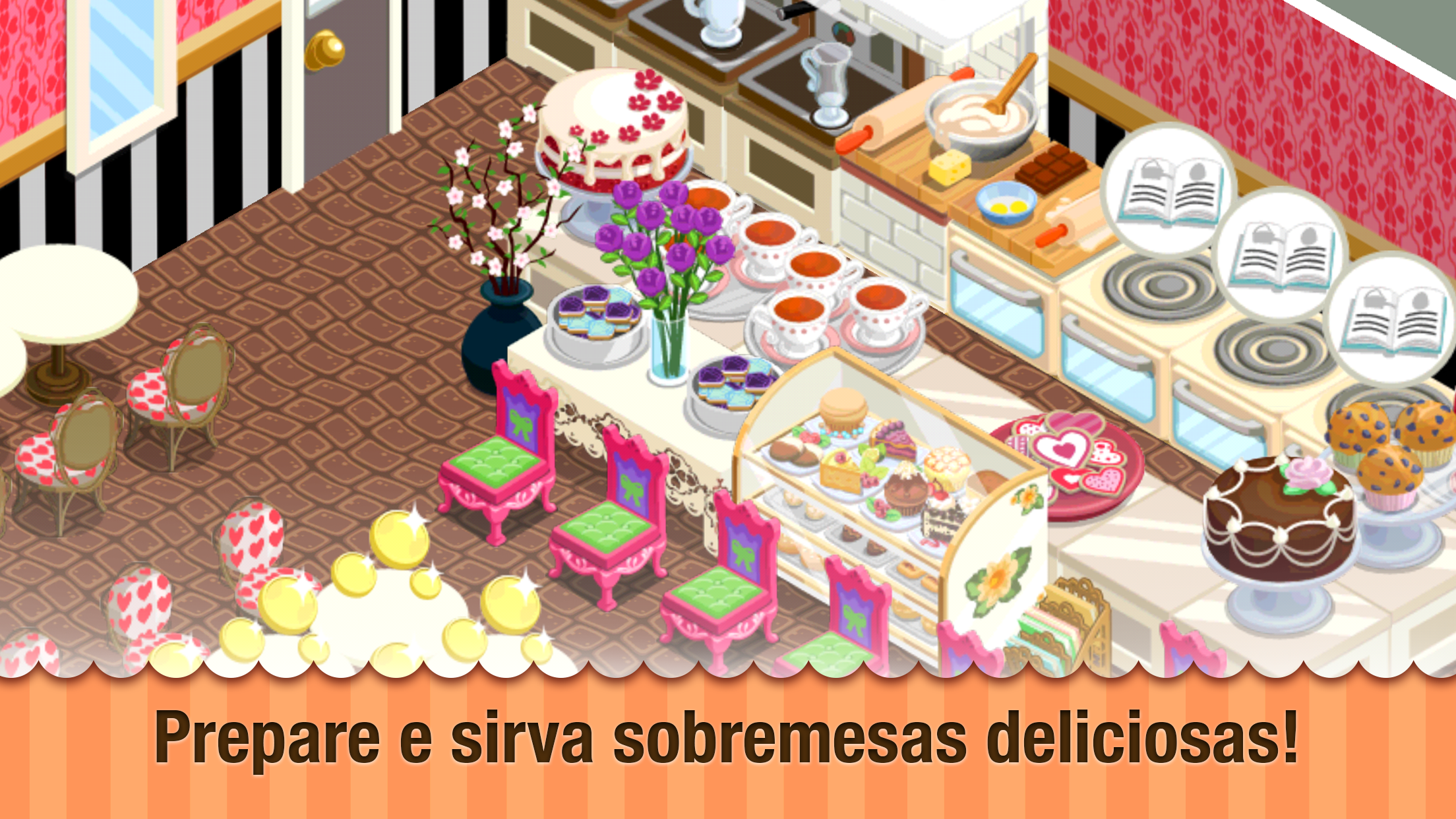 Captura de Tela do Jogo Bakery Story: Valentines Day