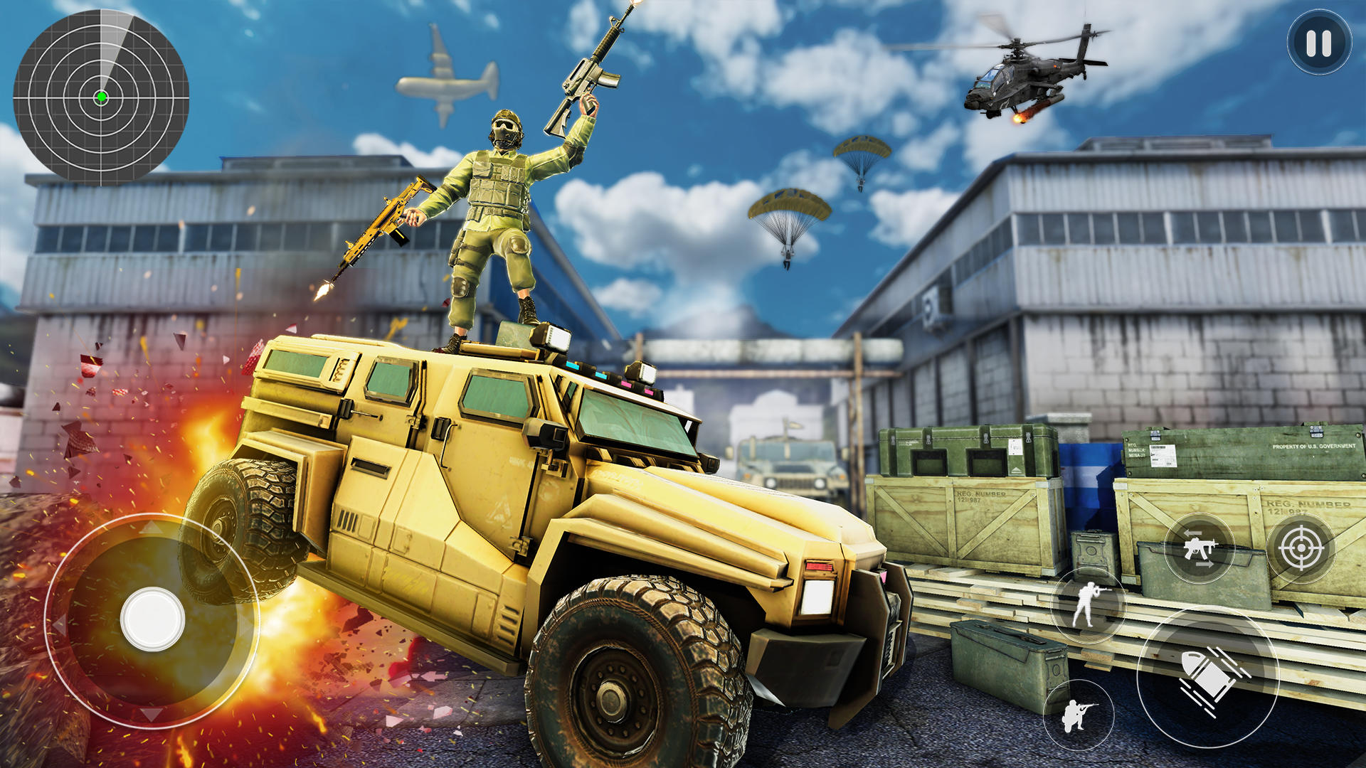 Machine Gun War: Shooting Game Game Screenshot