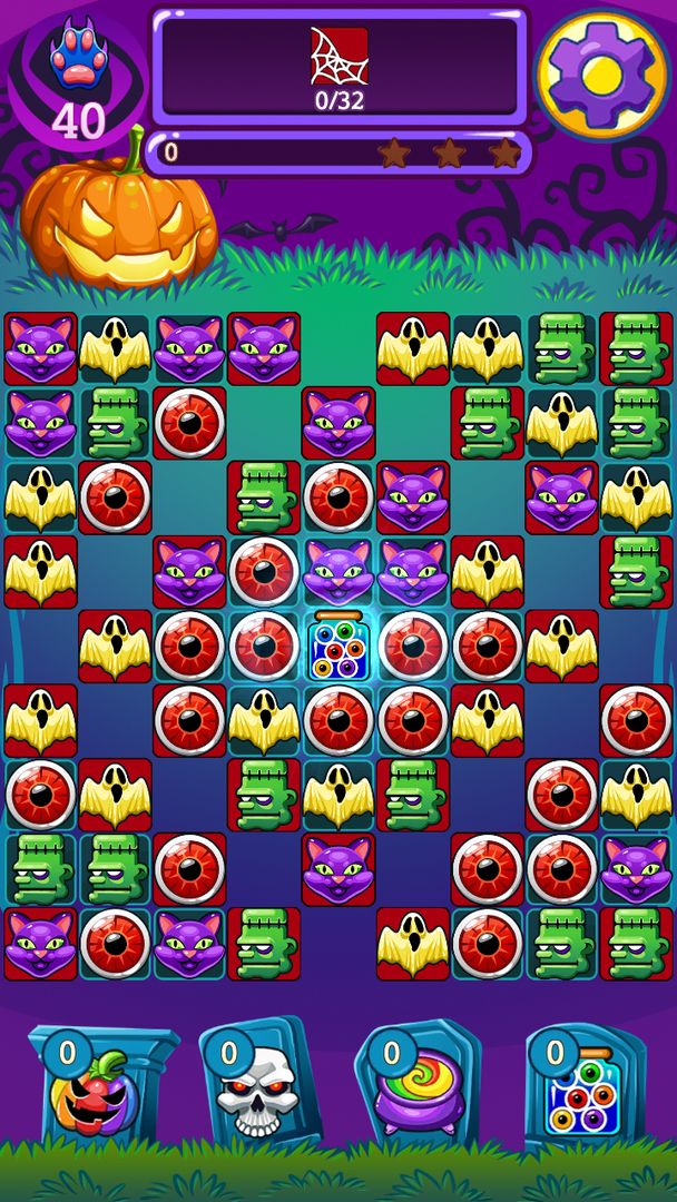 Screenshot of Halloween Witch Puzzle World
